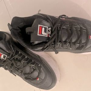FILA DISRUPTOR WOMENS SHOES BLACK